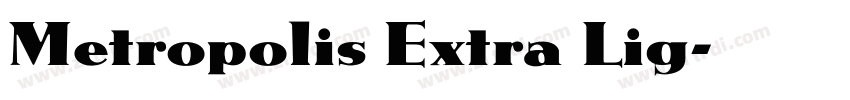 Metropolis Extra Lig字体转换
